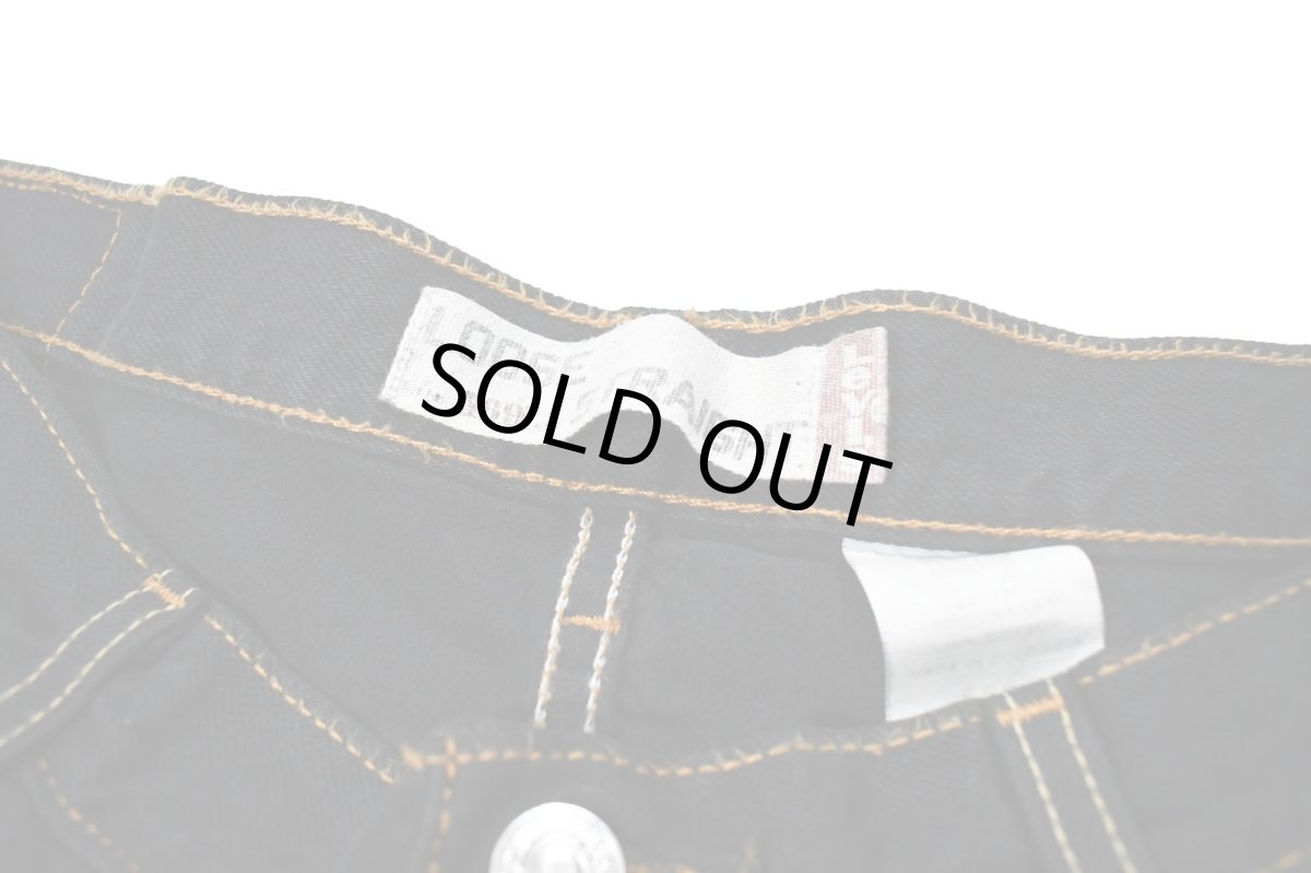 画像6: Deadstock Levi's 569 Damaged Denim Pants Over Dye Black リーバイス (6)