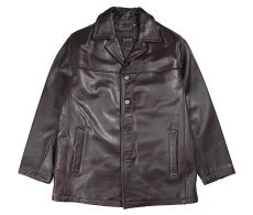 画像1: Used Wilsons Leather Leather Coat Brown (1)