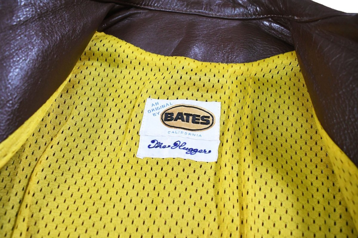 画像5: 70~80s Used Bates Single Riders Jacket Brown (5)