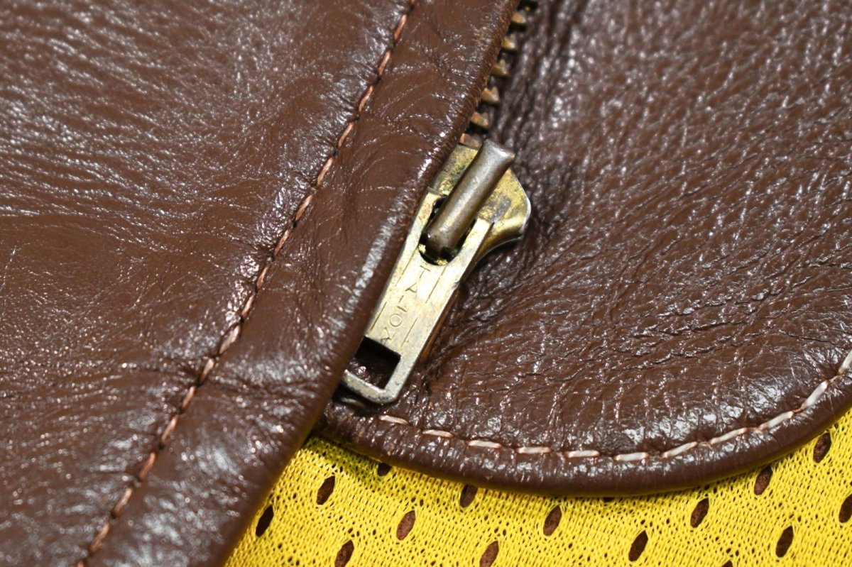 画像4: 70~80s Used Bates Single Riders Jacket Brown (4)