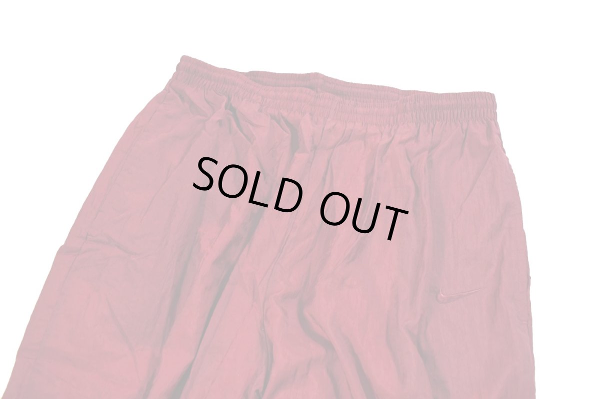 画像2: Deadstock Nike Nylon Track Pants Red (2)