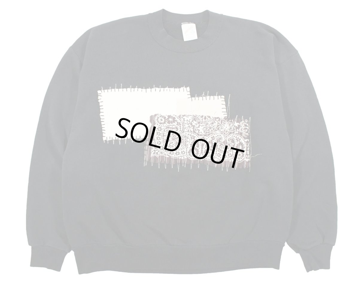 画像1: Used Jerzees Customized Sweat Shirt Black made in USA (1)