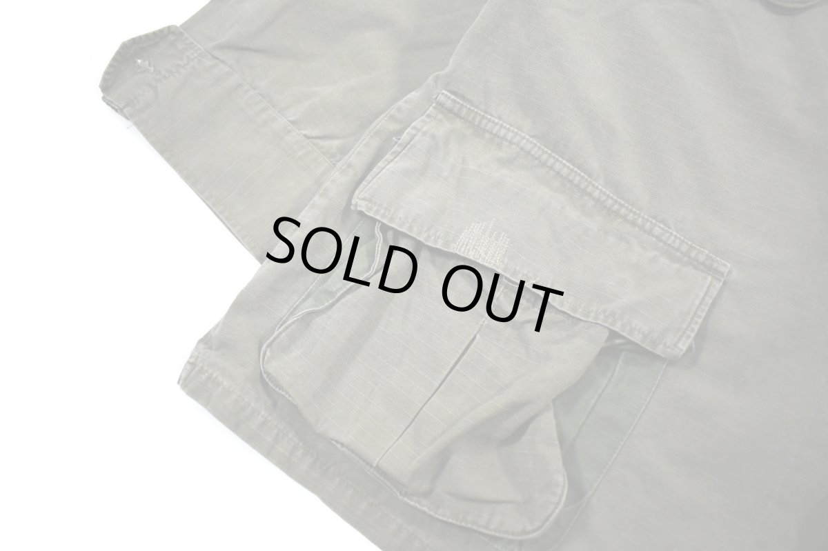 画像4: Used Us Military Damaged Ripstop Poplin Jungle Fatigue Jacket (4)