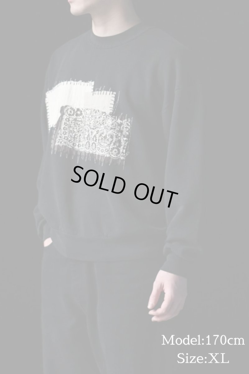 画像5: Used Jerzees Customized Sweat Shirt Black made in USA (5)