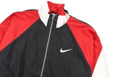 画像2: Deadstock Nike Nylon Jacket #176382 Black/Red (2)