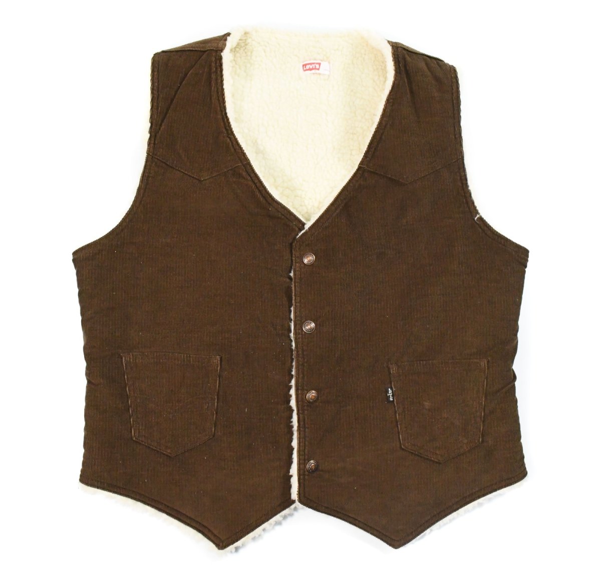 画像1: Used Levi's Corduroy Boa Vest (1)
