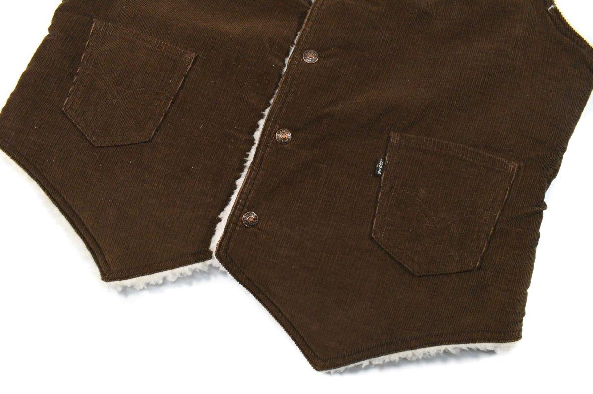 画像3: Used Levi's Corduroy Boa Vest (3)