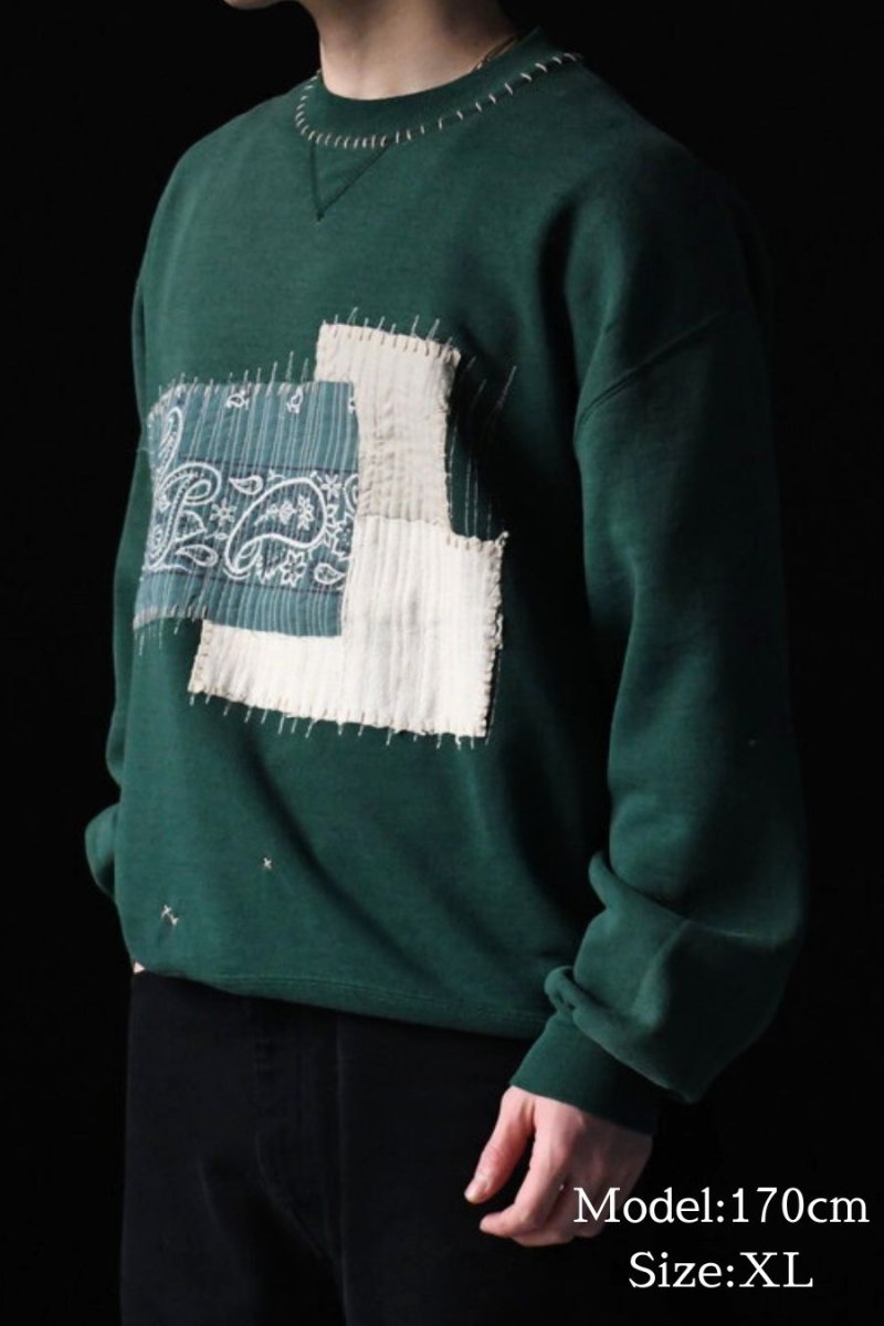 画像7: Used Russell Athletic Customized Sweat Shirt Green made in USA (7)