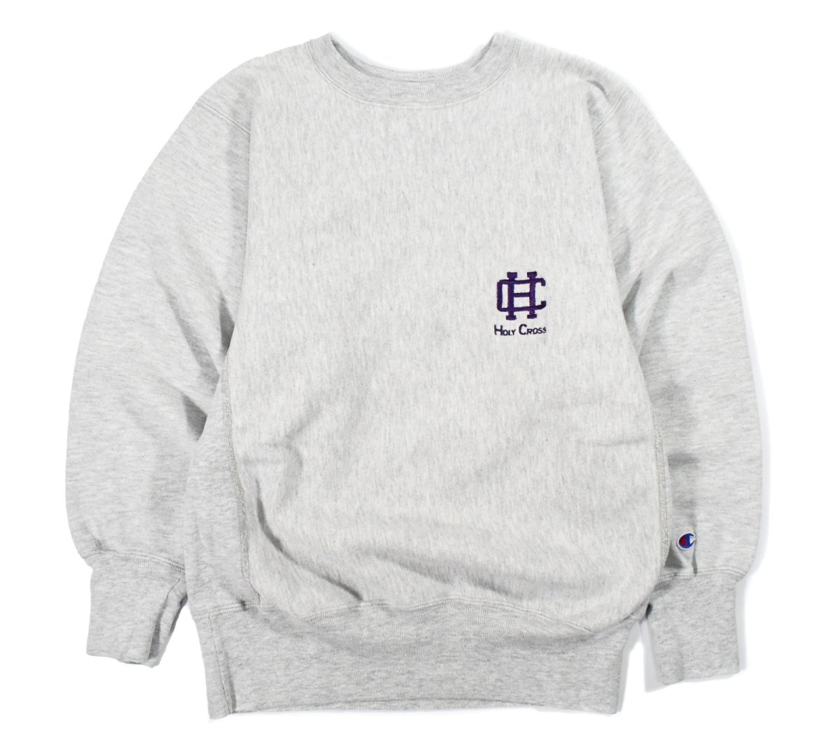 画像1: 90s Used Champion Reverse Weave Sweat Shirt "Holy Cross" made in USA (1)