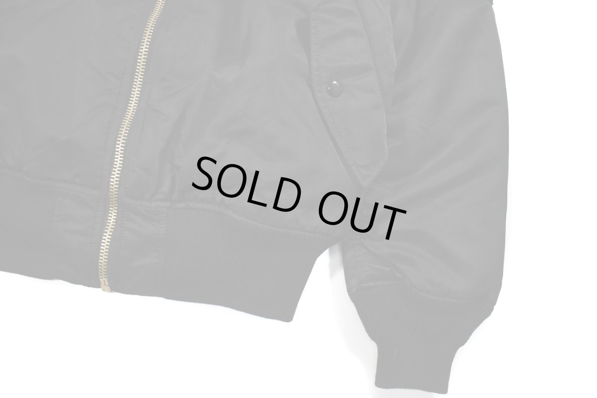 画像3: Used Alpha MA-1 Flight Jacket Black (3)