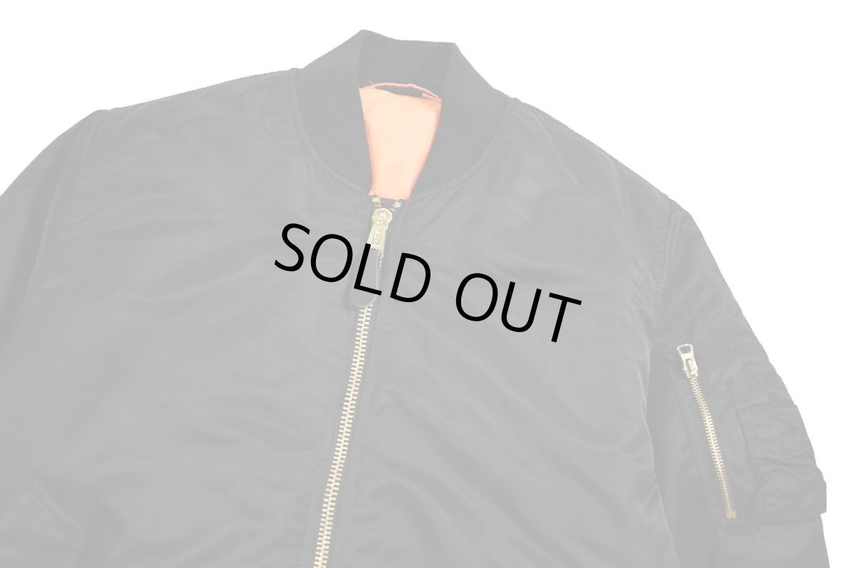 画像2: Used Alpha MA-1 Flight Jacket Black (2)