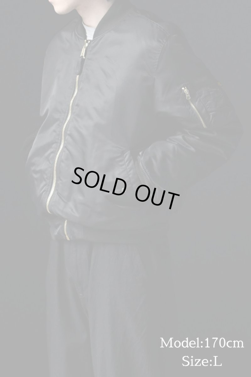 画像8: Used Alpha MA-1 Flight Jacket Black (8)