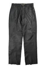 画像1: Used Wilda Leather Pants Black (1)