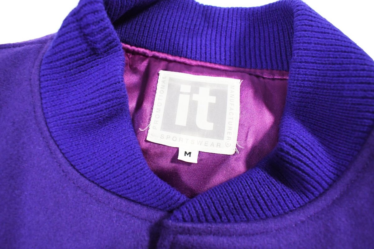 画像4: Used It Sportswear Melton/Leather Varsity Jacket (4)