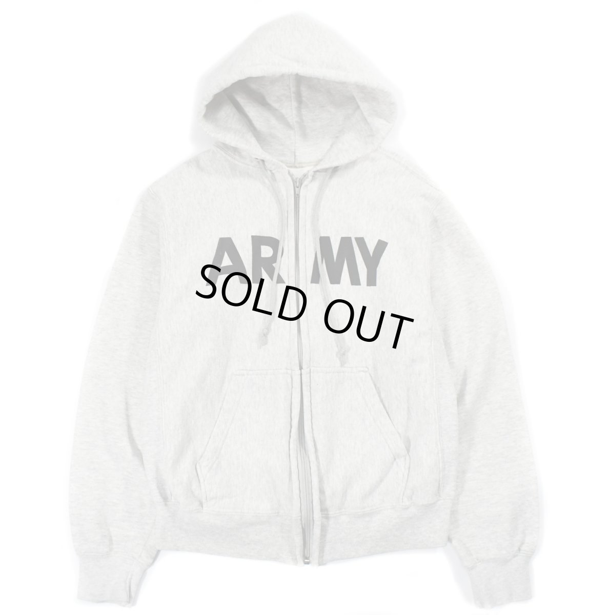 画像1: Used Us Army Zip Sweat Hoodie (1)