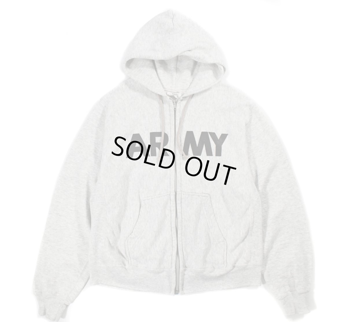 画像1: Used Us Army Zip Sweat Hoodie (1)