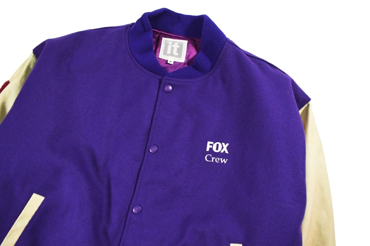 画像2: Used It Sportswear Melton/Leather Varsity Jacket (2)