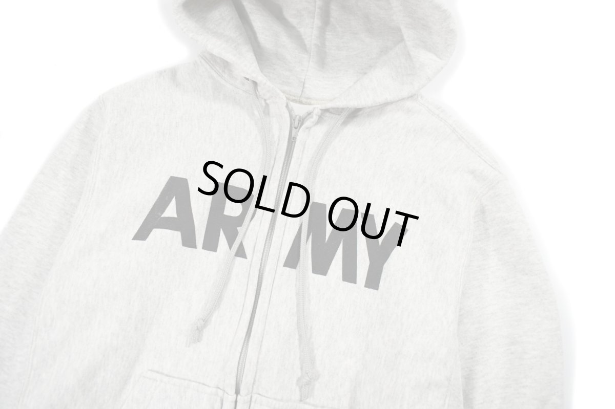 画像2: Used Us Army Zip Sweat Hoodie (2)