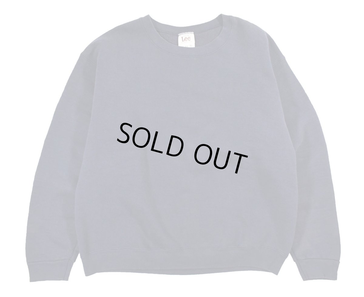 画像1: Used Lee Blank Sweat Shirt Navy made in USA (1)