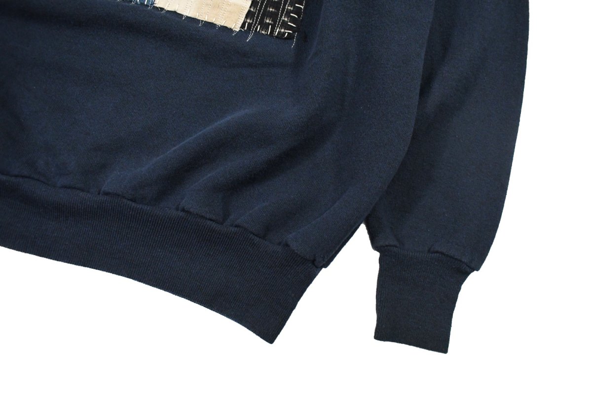 画像3: Used Raglan Sleeve Customized Sweat Shirt Navy (3)
