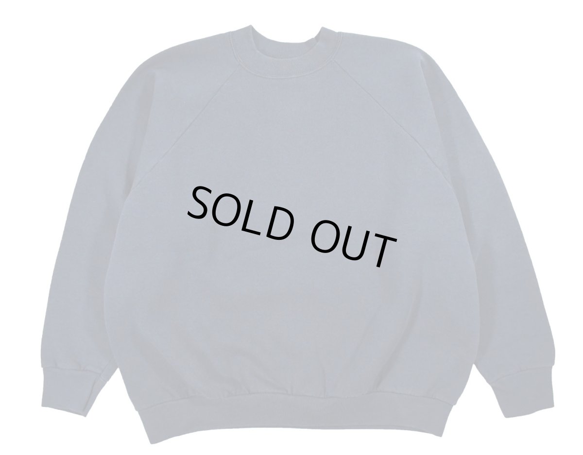 画像1: Used Fruit of the Loom Raglan Sleeve Blank Sweat Shirt Navy (1)