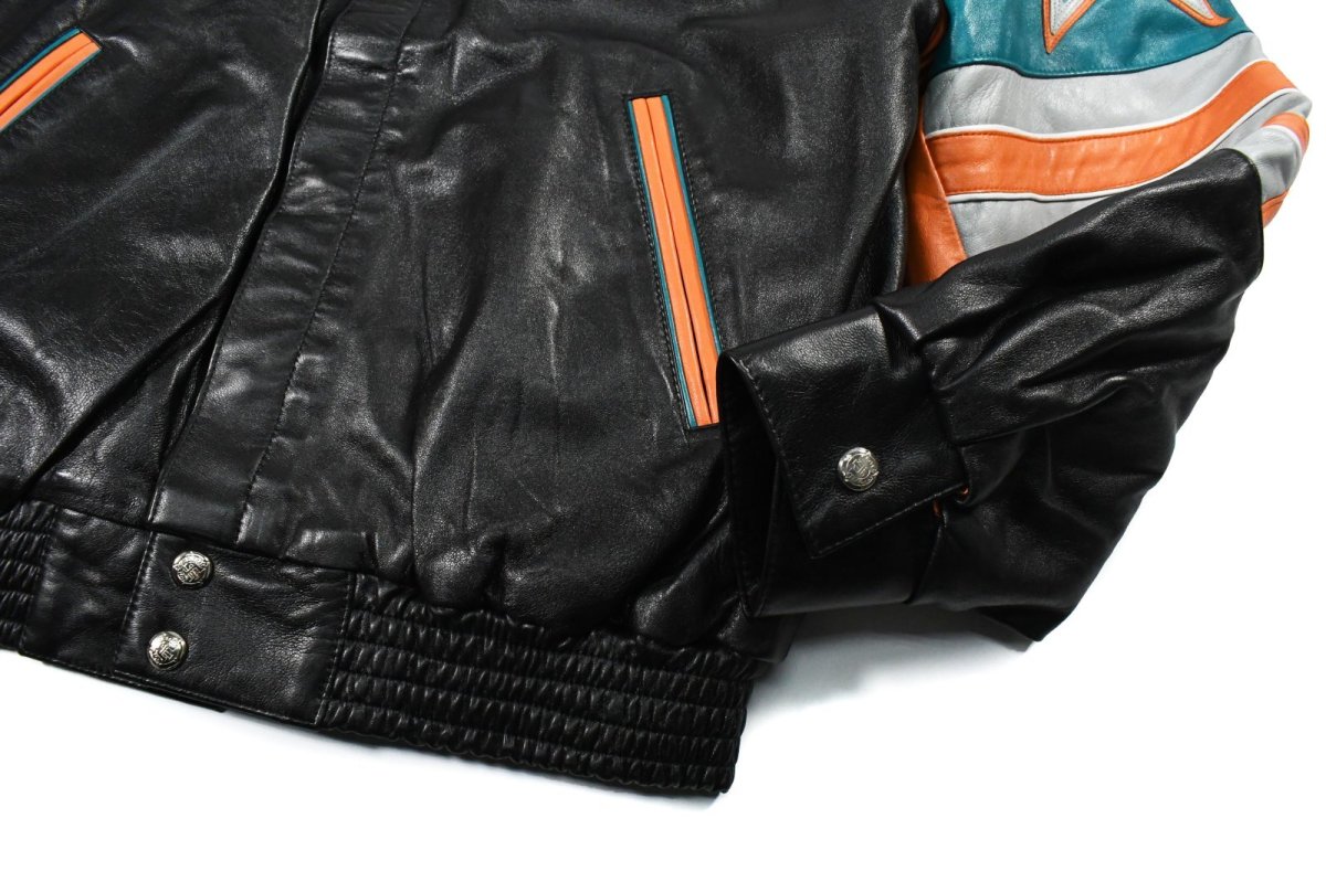 画像3: Deadstock J.H.Design Leather Jacket "Baltimore Orioles" made in USA (3)