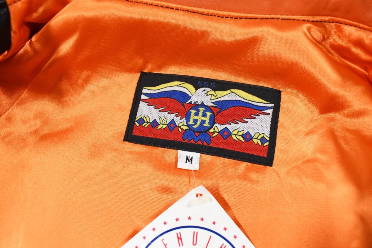 画像5: Deadstock J.H.Design Leather Jacket "Baltimore Orioles" made in USA (5)