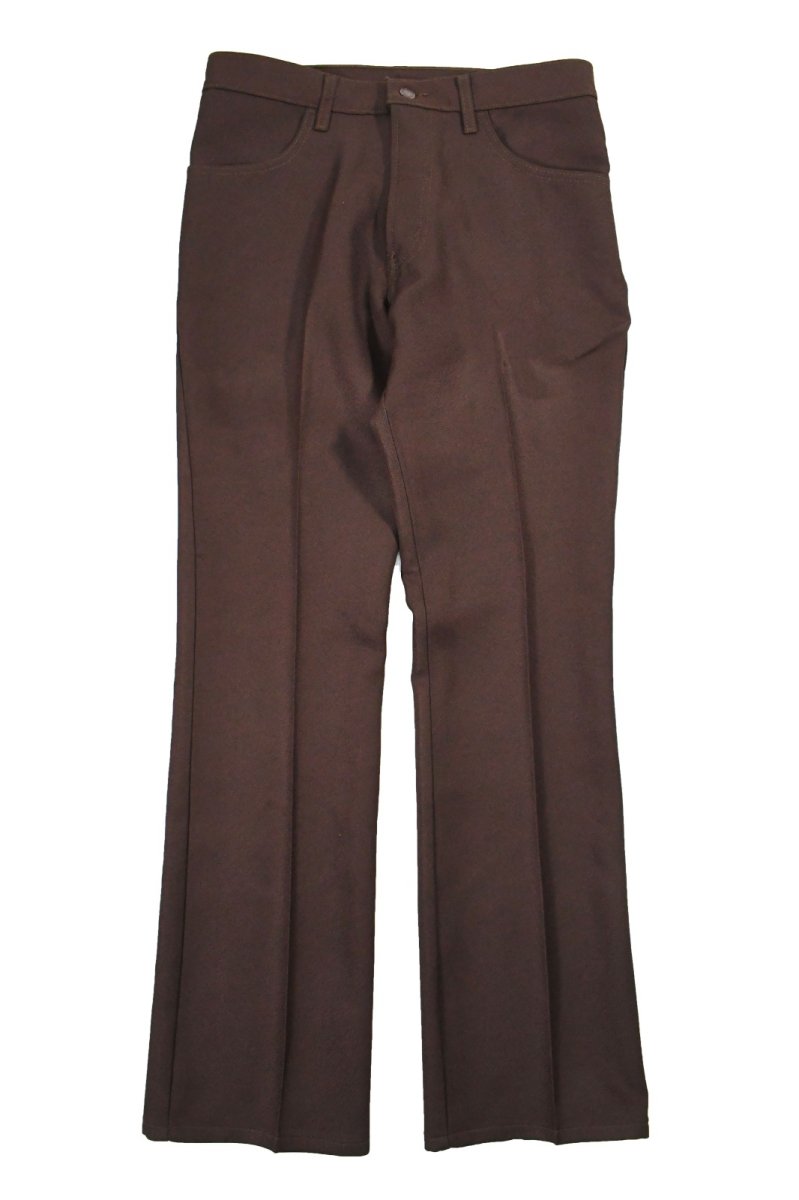 画像1: Deadstock Levi's 517 Polyester Pants Brown スタプレ (1)
