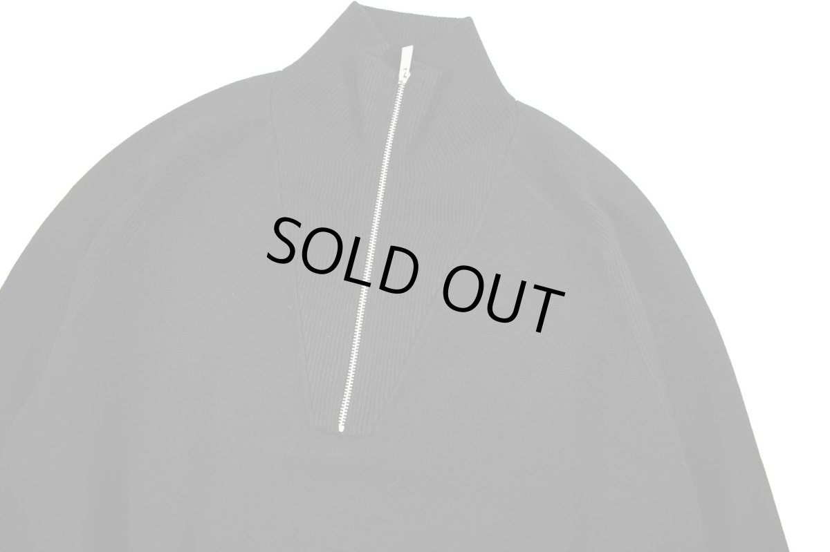 画像2: Calvin Klein Tech Knit Quarter Zip Sweater Black カルバンクライン (2)