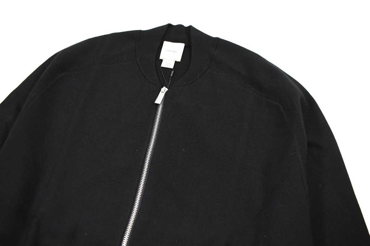 画像2: Calvin Klein Tech Knit Full Zip Blouson Black カルバンクライン (2)