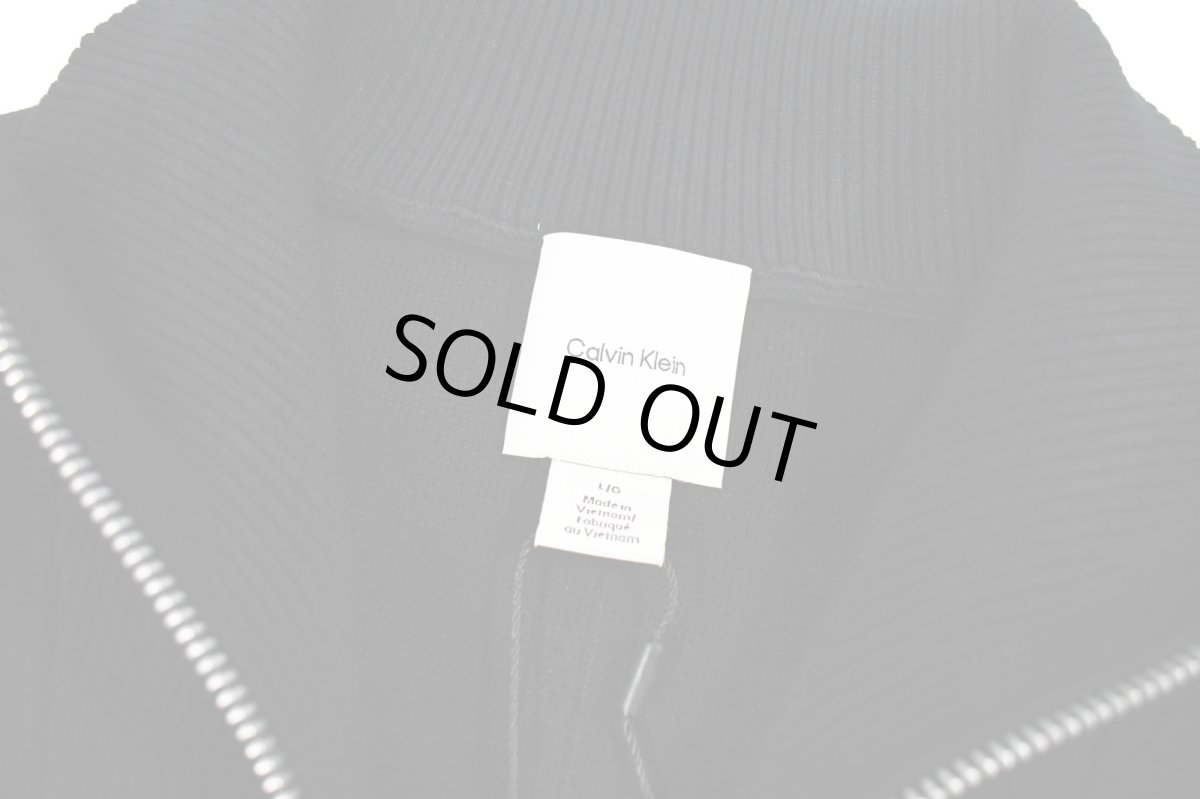 画像5: Calvin Klein Tech Knit Quarter Zip Sweater Black カルバンクライン (5)