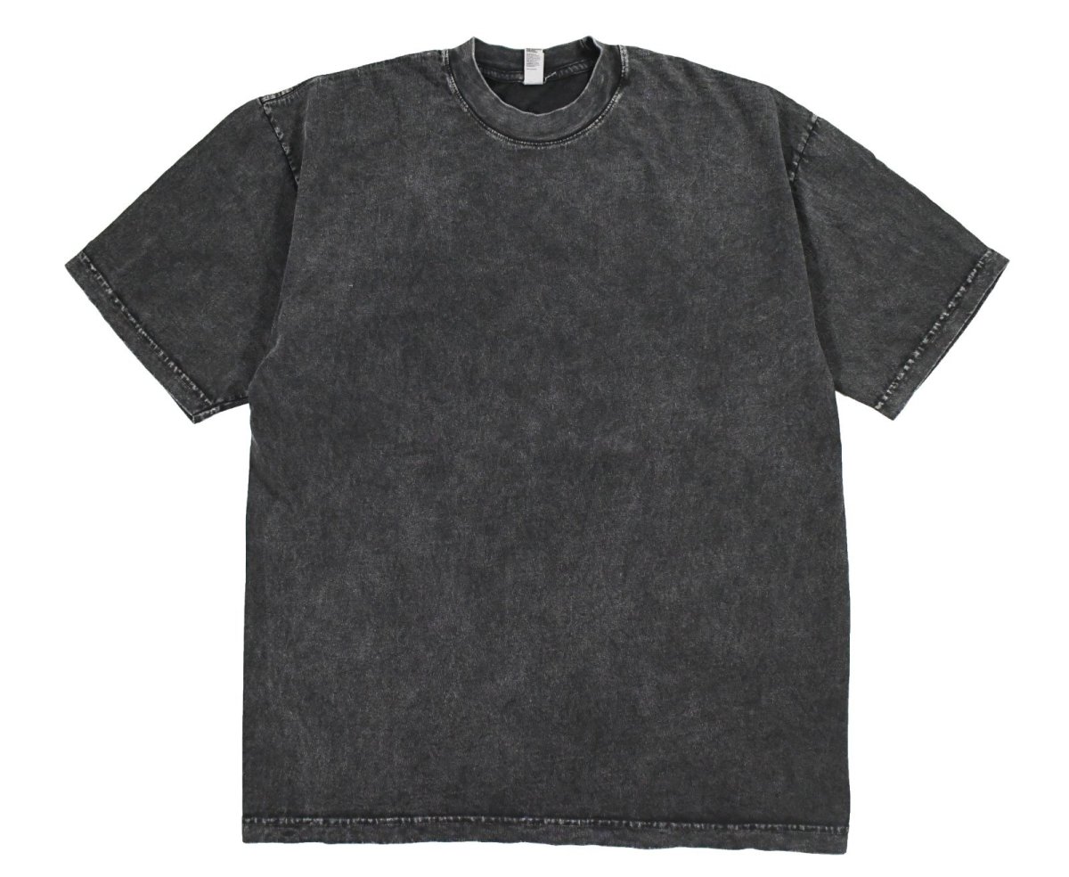 画像1: Los Angeles Apparel Mineral Wash 6.5oz S/S Tee Carbon Black ロサンゼルス アパレル (1)