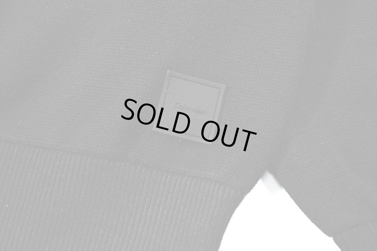 画像4: Calvin Klein Tech Knit Quarter Zip Sweater Black カルバンクライン (4)