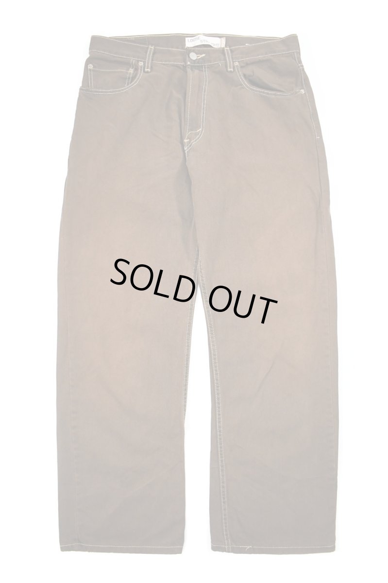 画像1: Deadstock Levi's 569 Denim Pants Reactive Dye Light Brown リーバイス (1)