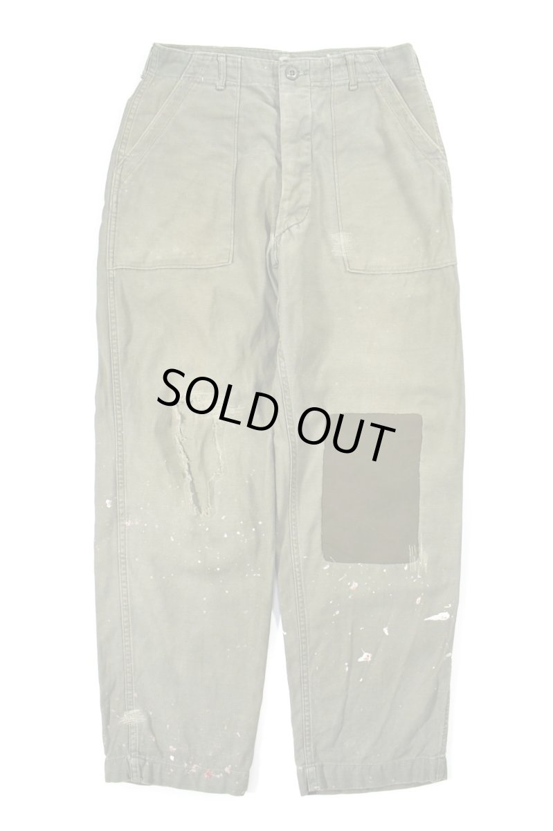 画像1: Used Us Army Damaged OG-107 Utility Trouser (1)