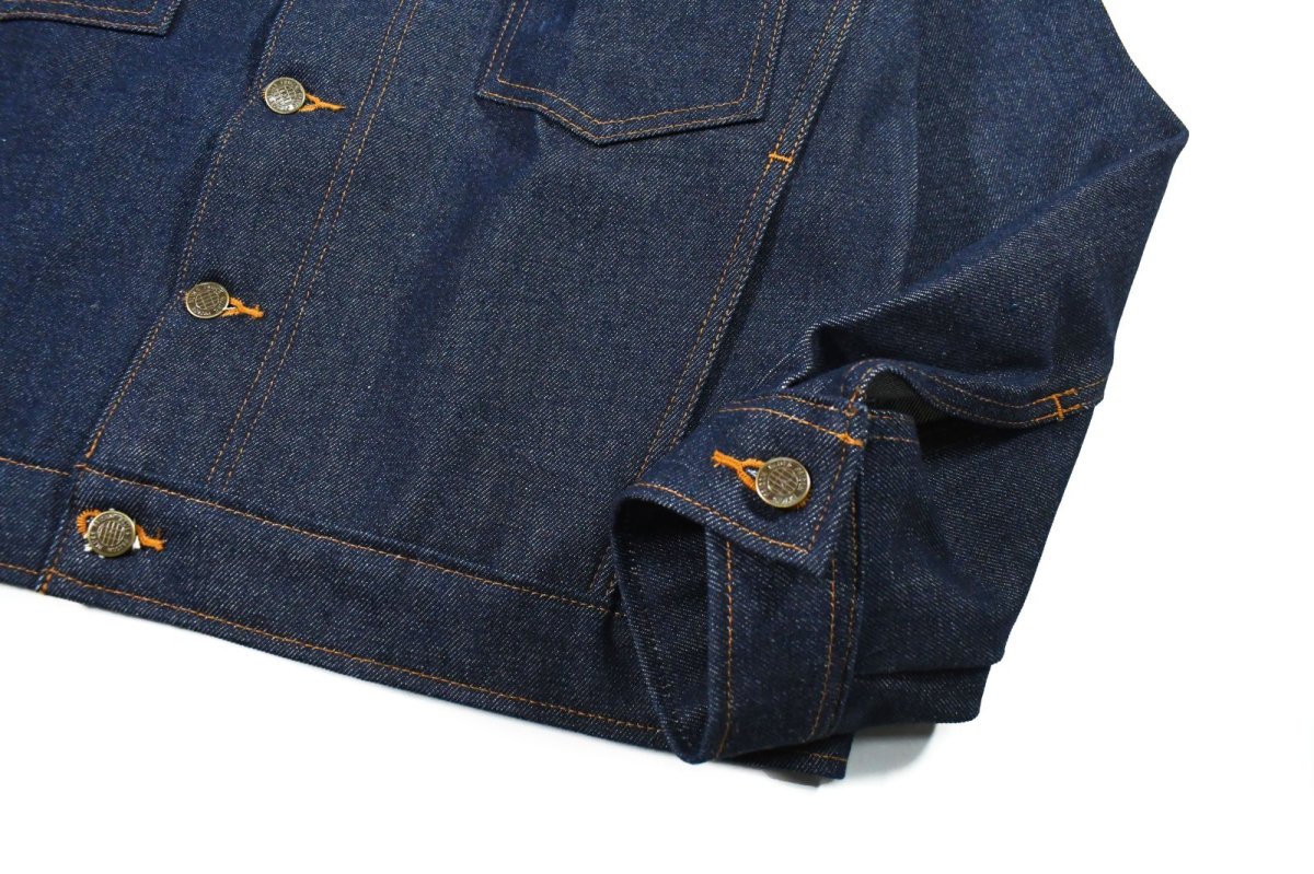 画像3: Prison Blues Denim Western Jacket Rigid Blue プリズンブルース (3)