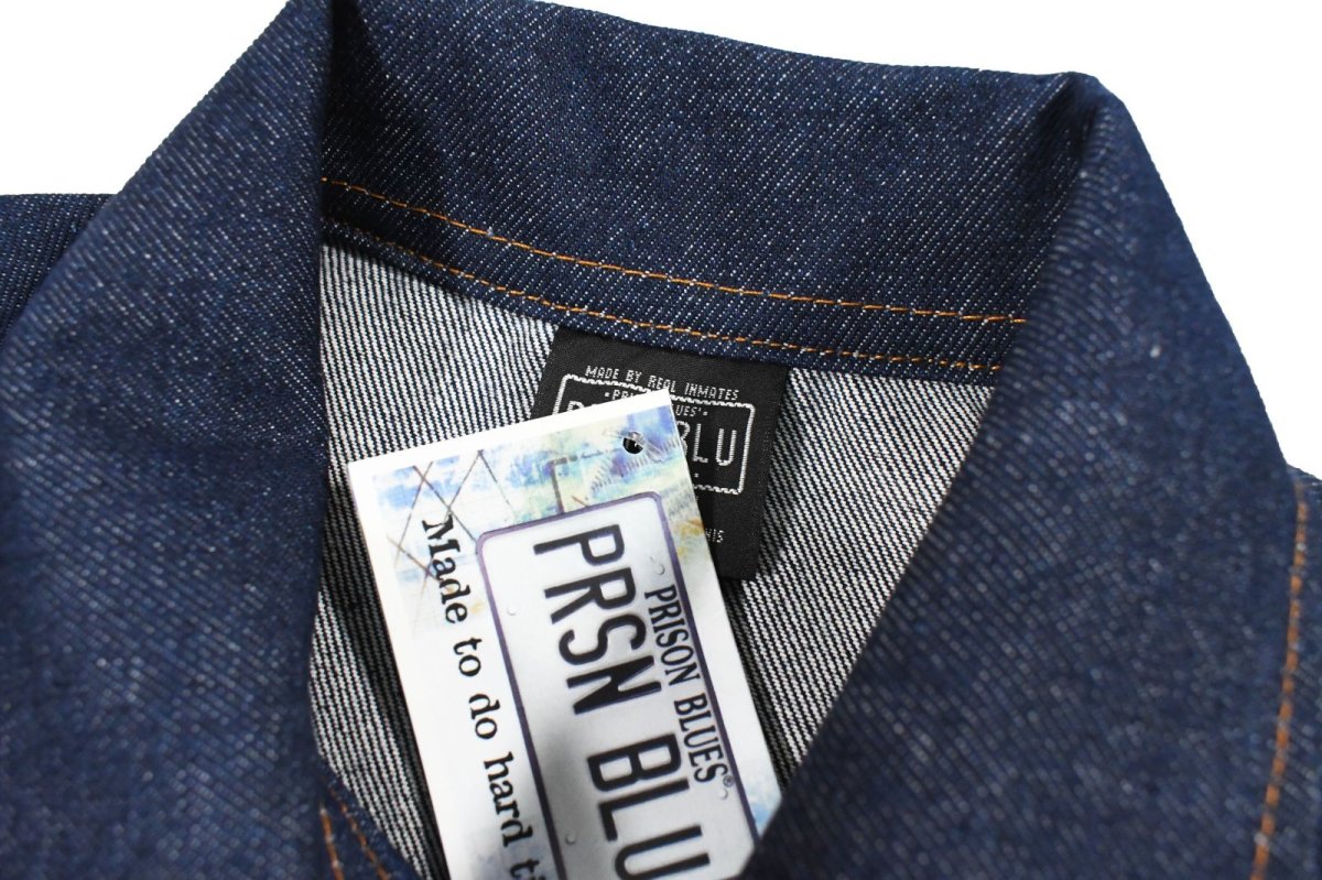 画像4: Prison Blues Denim Western Jacket Rigid Blue プリズンブルース (4)
