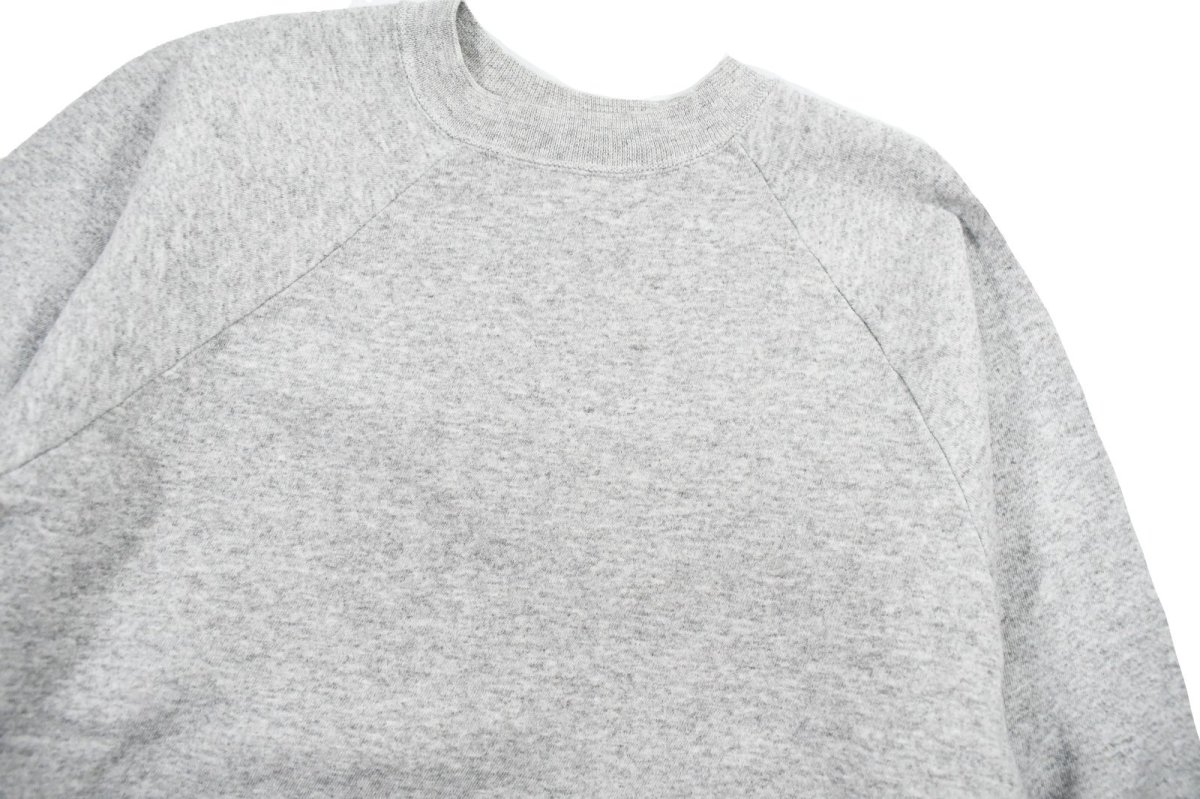 画像2: Used Hanes Raglan Sleeve Blank Sweat Shirt Grey (2)