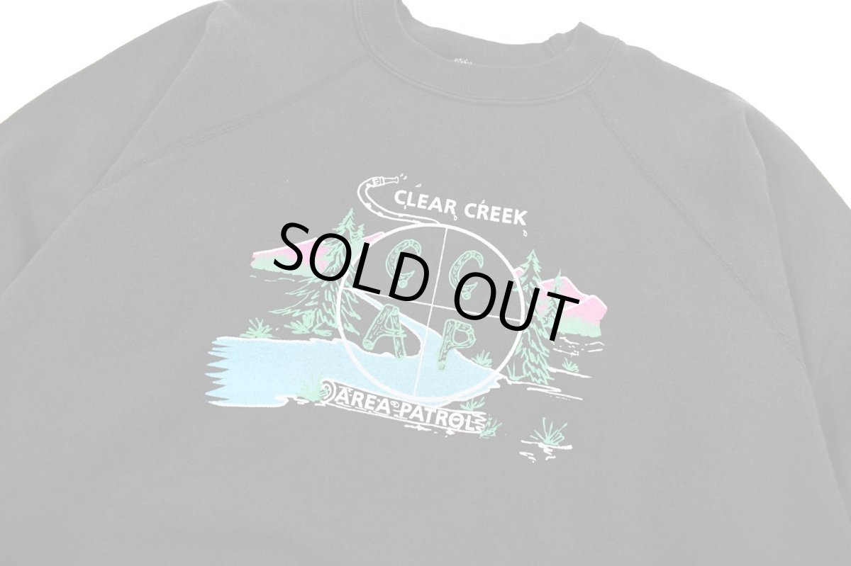 画像2: Used Hanes Raglan Sleeve Sweat Shirt "Clear Creek Area Patrol" made in USA (2)