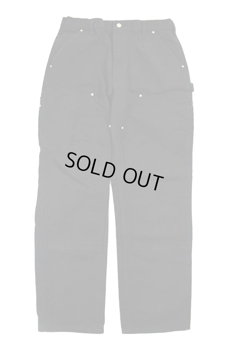 画像1: Used Carhartt Duck Double Knee Carpenter Pants Black made in USA カーハート (1)