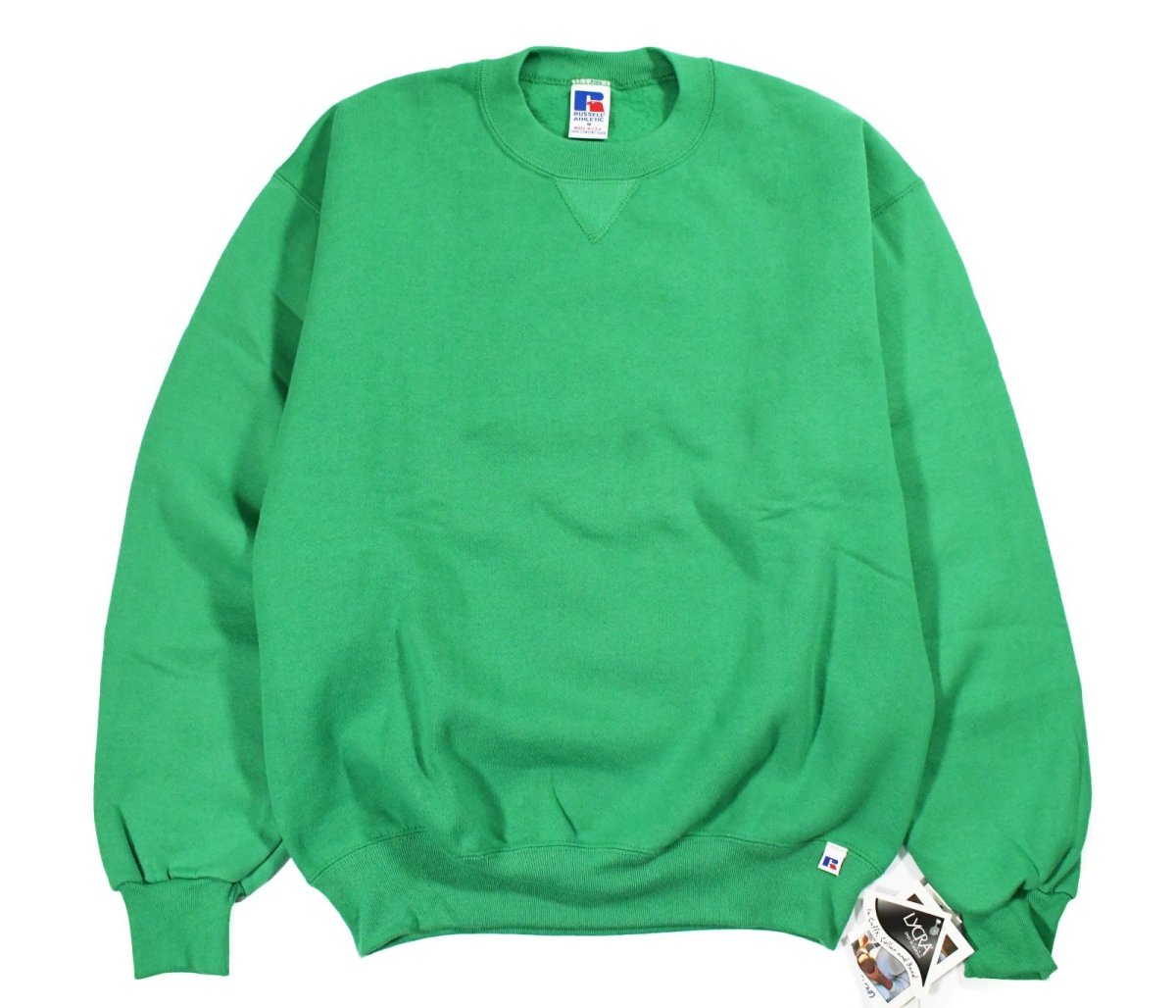 画像1: Deadstock Russell Athletic Blank Sweat Shirt Green made in USA (1)