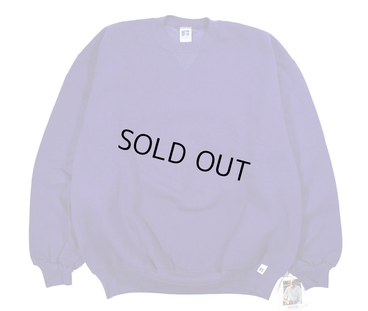 画像1: Deadstock Russell Athletic Blank Sweat Shirt Purple made in USA (1)