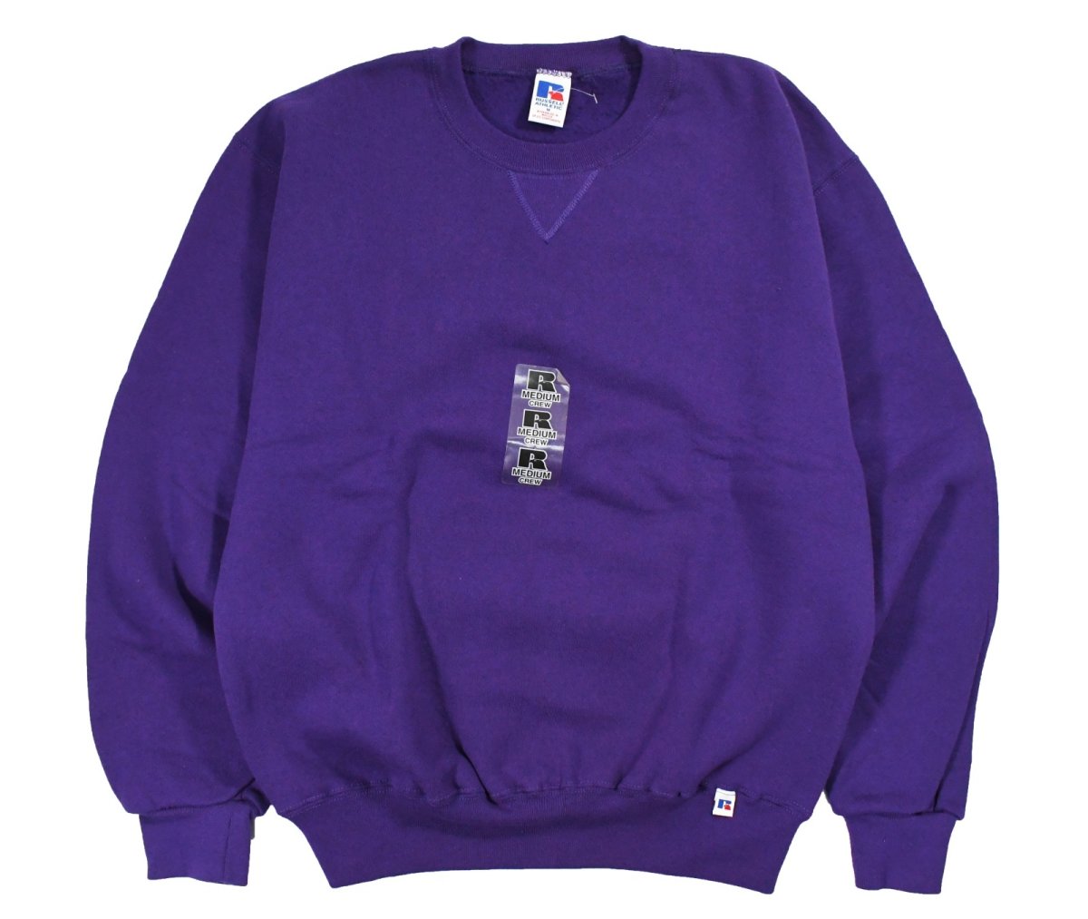 画像1: Deadstock Russell Athletic Blank Sweat Shirt Purple (1)