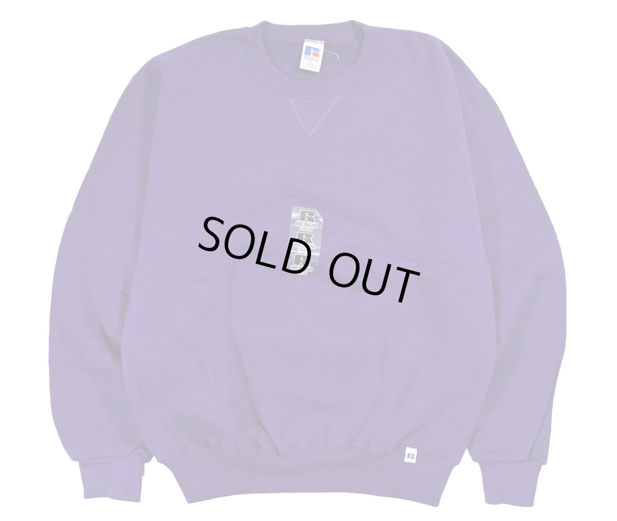 画像1: Deadstock Russell Athletic Blank Sweat Shirt Purple (1)