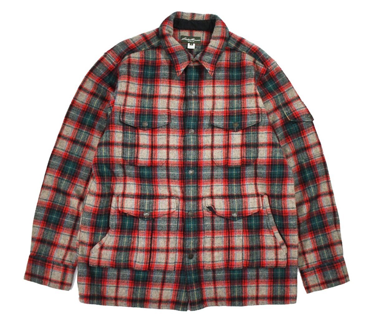 画像1: Used Eddie Bauer Wool Shirt Jacket (1)