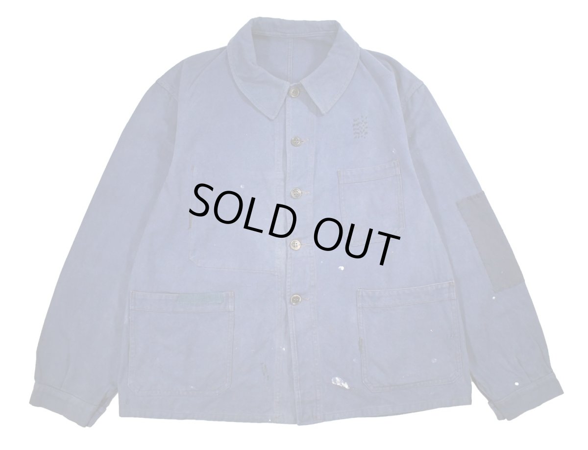画像1: 40s Used L'elan French Work Twill Jacket (1)