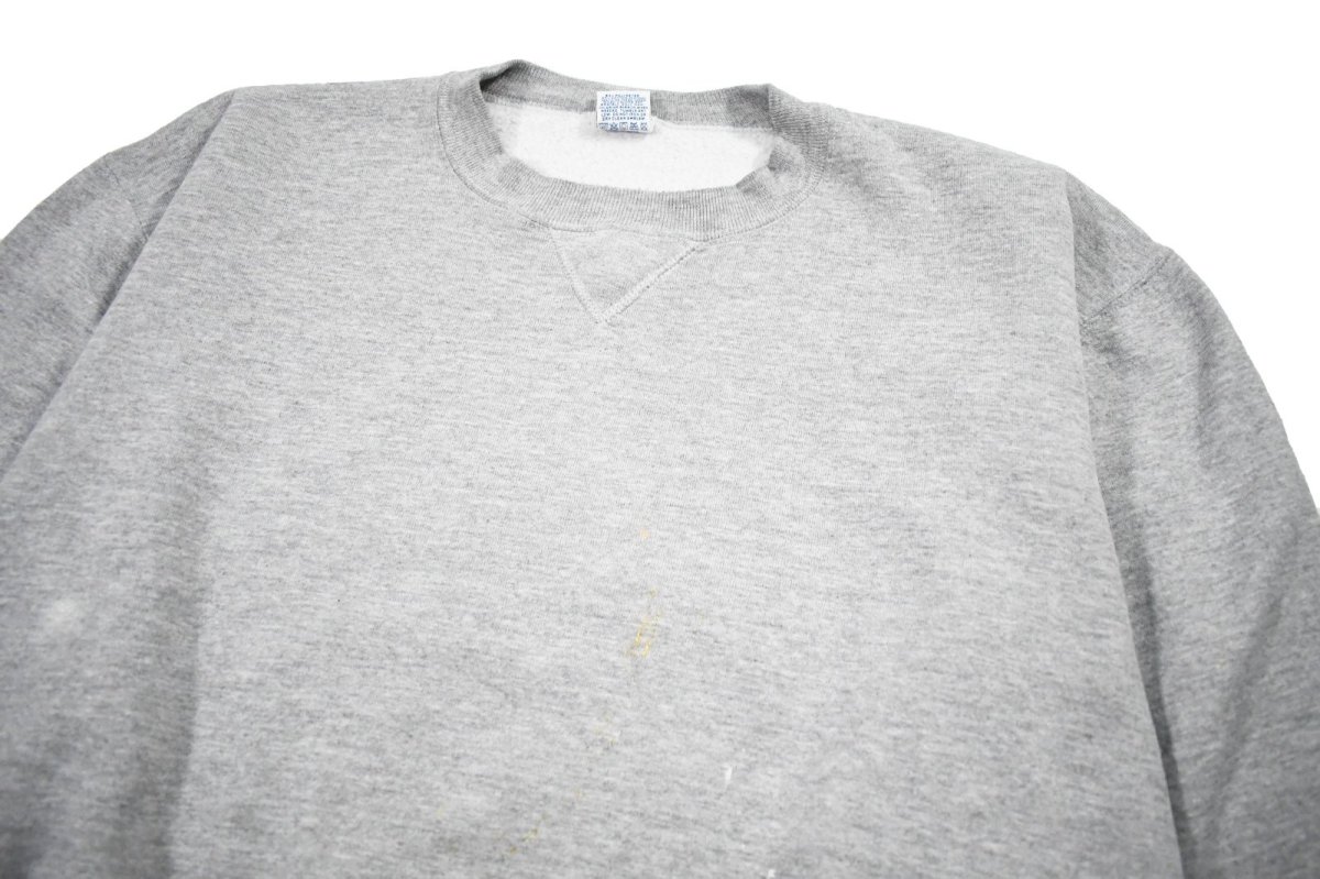 画像2: Used Russell Athletic Blank Sweat Shirt Grey made in USA (2)