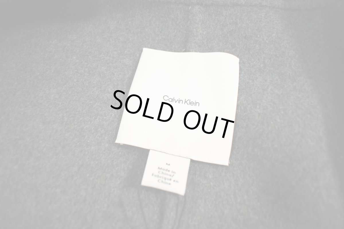 画像4: Calvin Klein Wool Trench Coat Grey カルバンクライン (4)