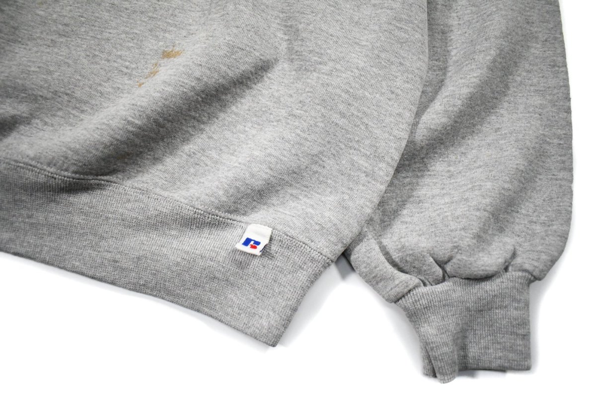 画像3: Used Russell Athletic Blank Sweat Shirt Grey made in USA (3)
