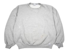 画像1: Used Russell Athletic Blank Sweat Shirt Grey made in USA (1)